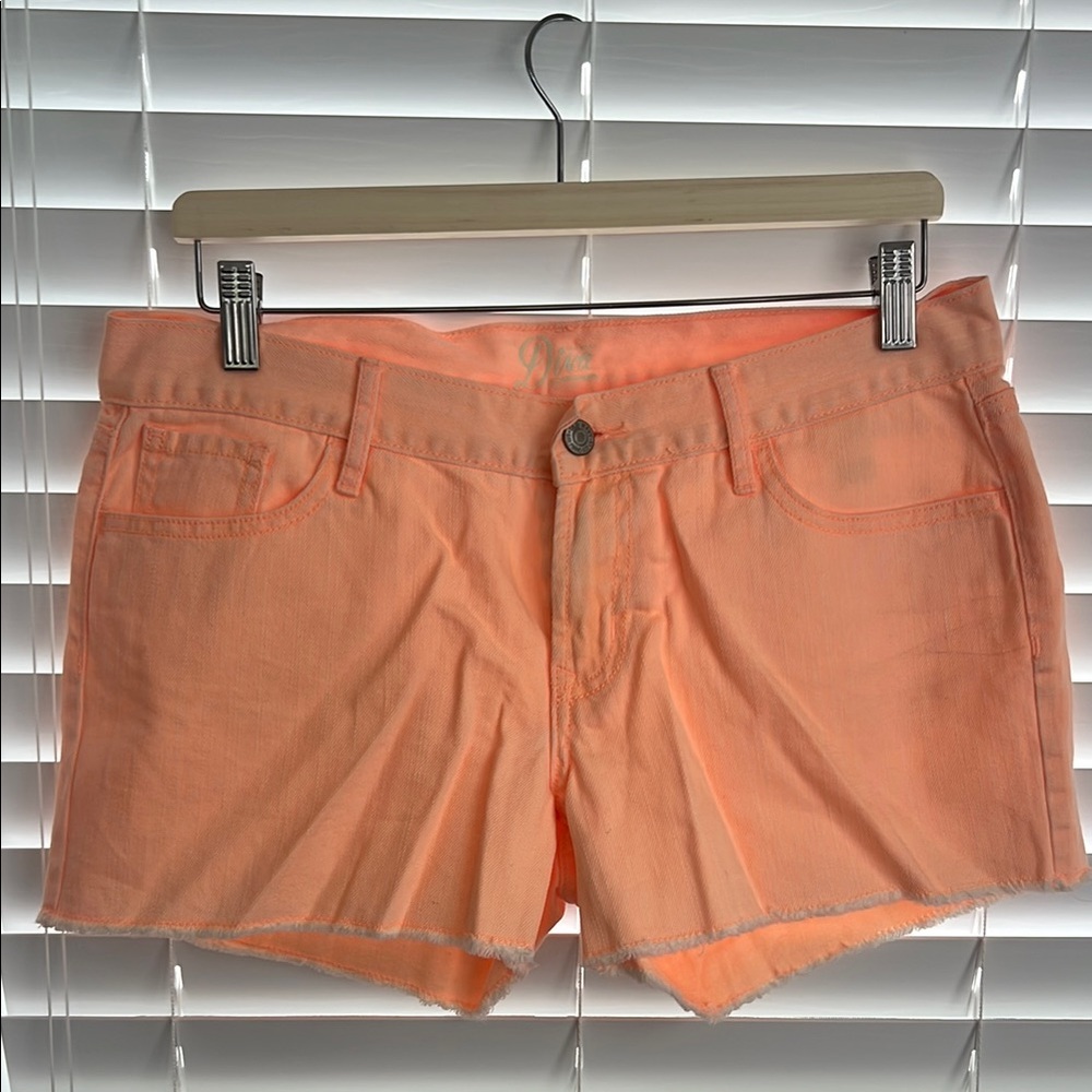Old Navy Orange Jean Shorts Midi Length
